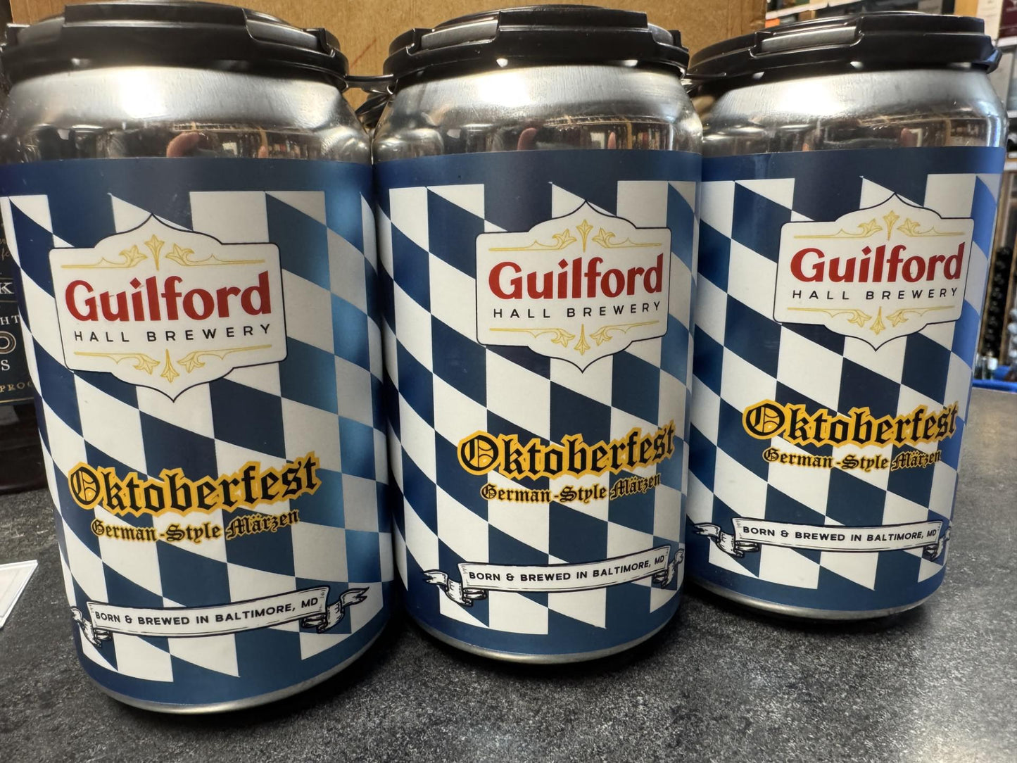 Guilford Hall Brewery Oktoberfest German Style Marzen 6-pack cans