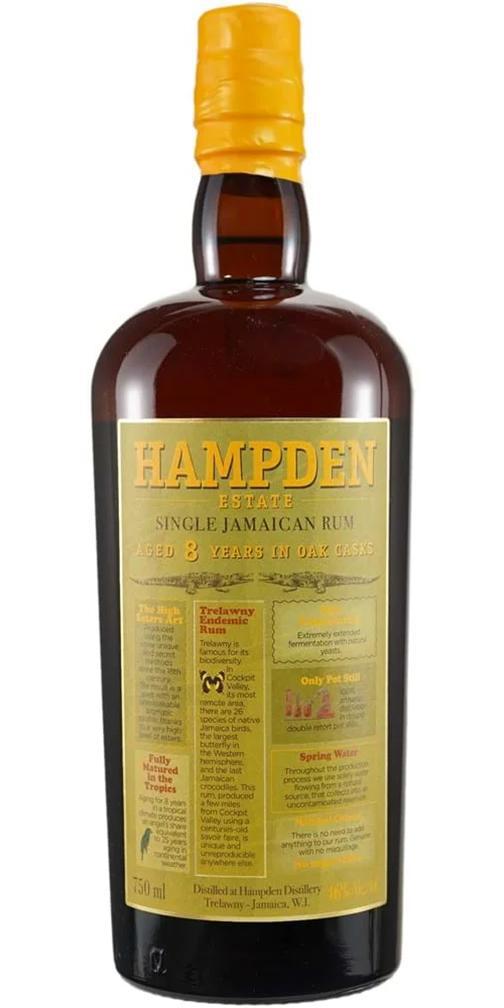 Hampden Estate 8yr Rum 92pf - 750ml