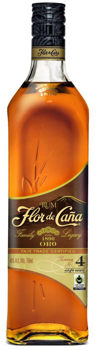 Flor De Cana 4-yr Gold (Anejo) Rum 750ml