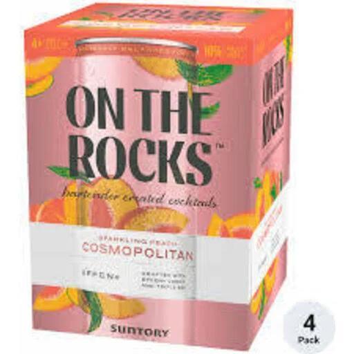On The Rocks Sparkling Peach Cosmopolitan 4-pack