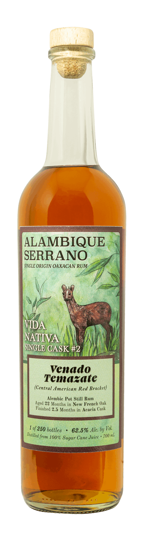 Alambique Serrano Vida Nativa "Temezate" Single Cask #2 Rum (125 Prf) - 700ml