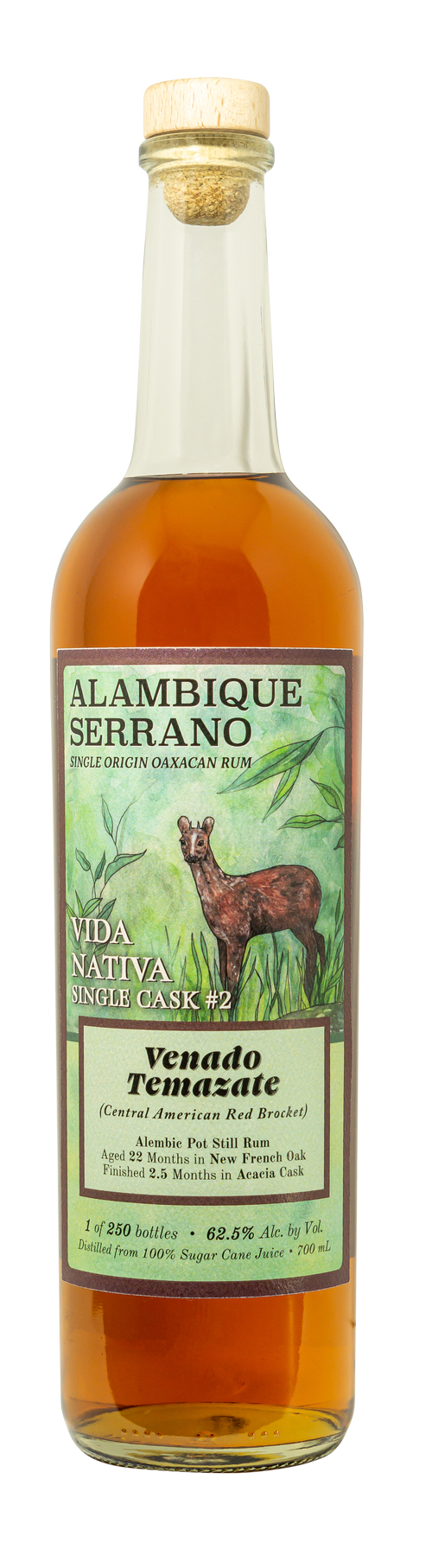 Alambique Serrano Vida Nativa "Temazate" Single Cask #2 Rum (125 Prf) - 700ml