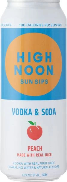 High Noon Peach Vodka & Soda 700ml can Ace Beverage