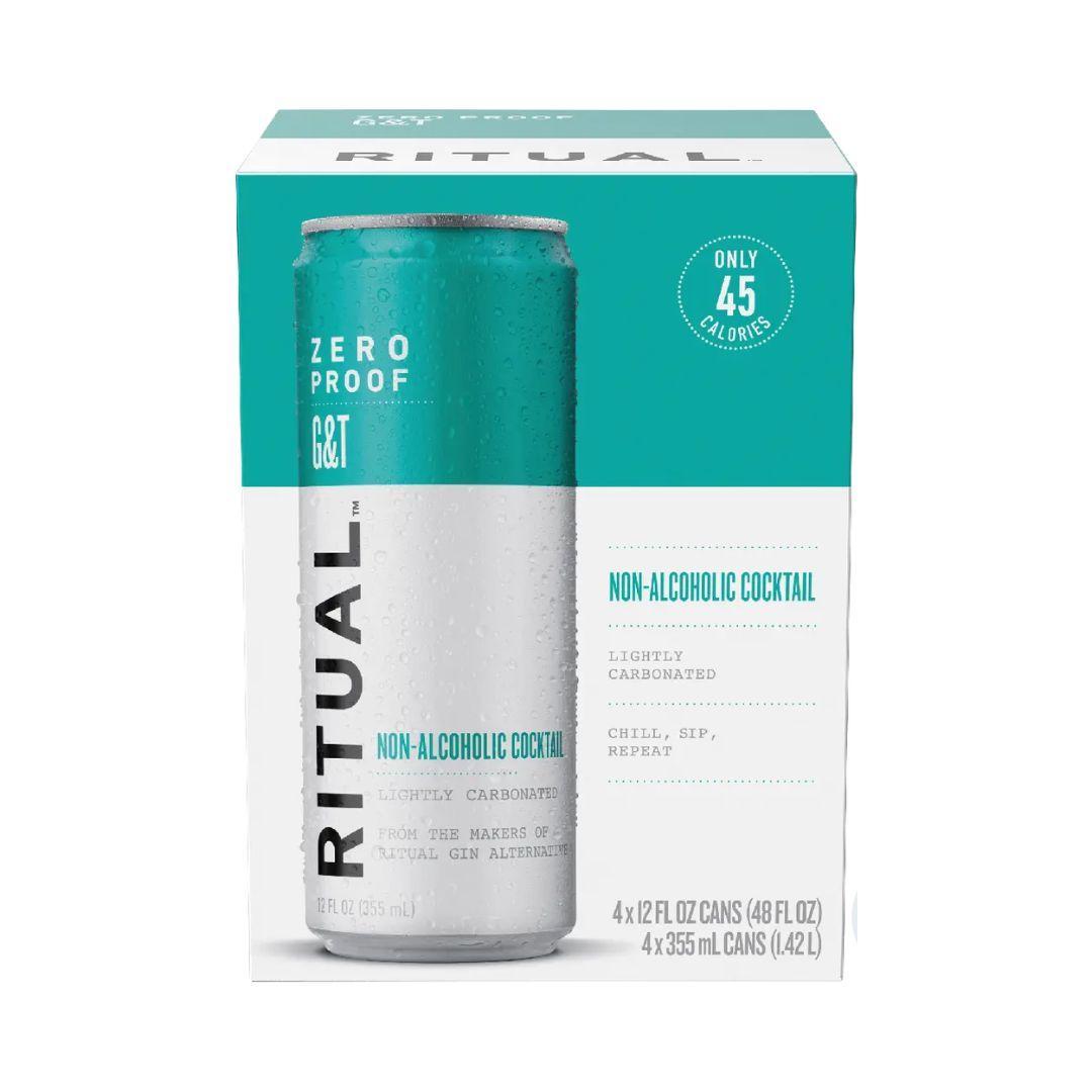 Ritual Zero Proof Gin & Tonic Cans 355ml 4-pack