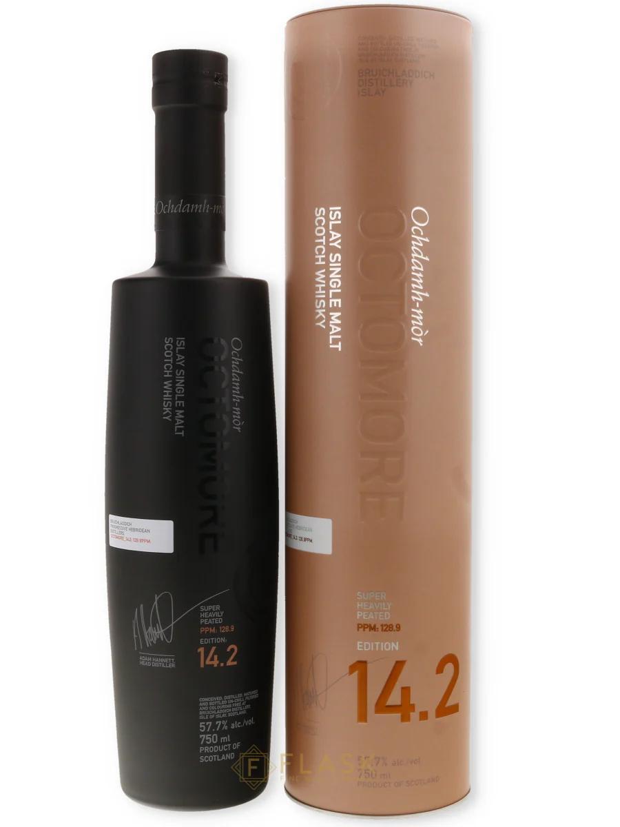 Bruichladdich Octomore 14.2 Aged 5 years, 128.9 PPM Single Malt Scotch Whisky- 750ml