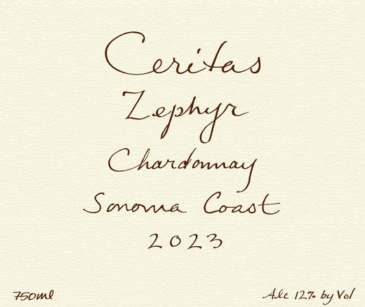 Ceritas Chardonnay Zephry Vineyard Sonoma Coast 2023