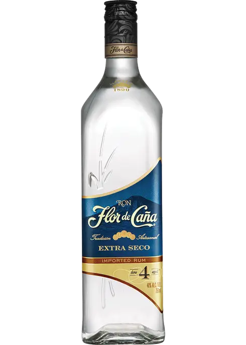 Flor De Cana 4-yr Extra Seco White Rum 750ml