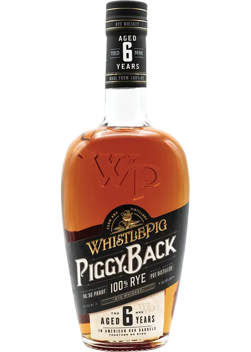 Whistlepig Piggyback 6-yr Rye- 750ml