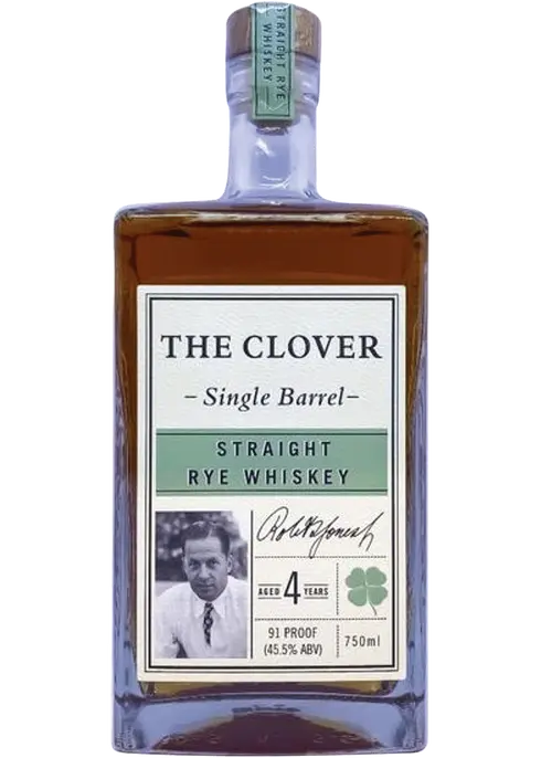 The Clover Single Barrell Straight Rye Whiskey- 750ml