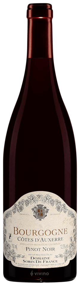 Sorin Bourgogne Pinot Noir Cotes d'Auxerre 2020