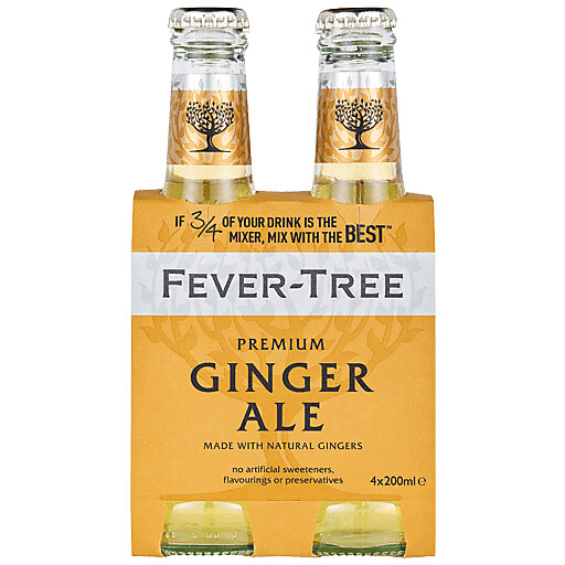 Fever Tree Ginger Ale 200ml 4-pk