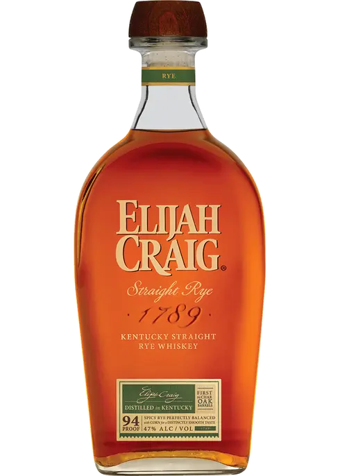 Elijah Craig Straight Rye- 750ml