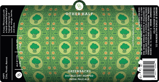 Other Half Greenbacks Double Dry Hopped IPA 4-pack 16oz cans