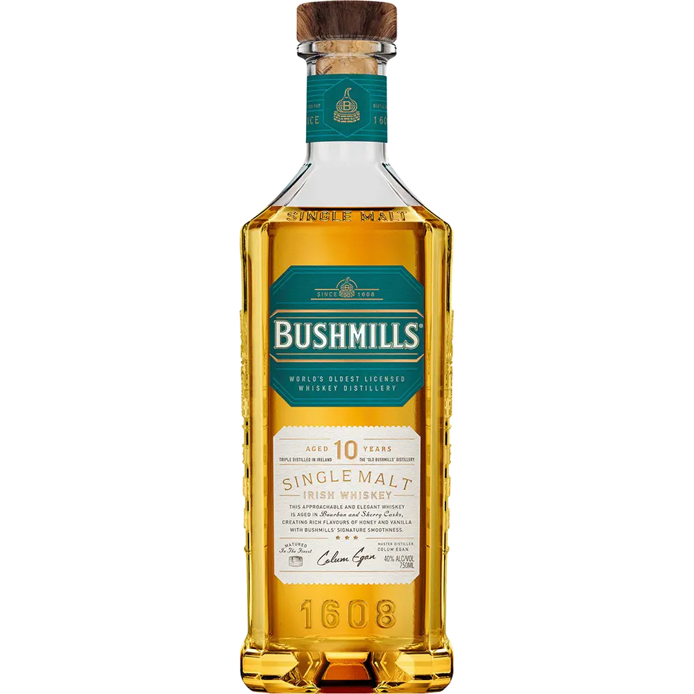 Bushmills 10-yr Single Malt Irish Whiskey - 750ml