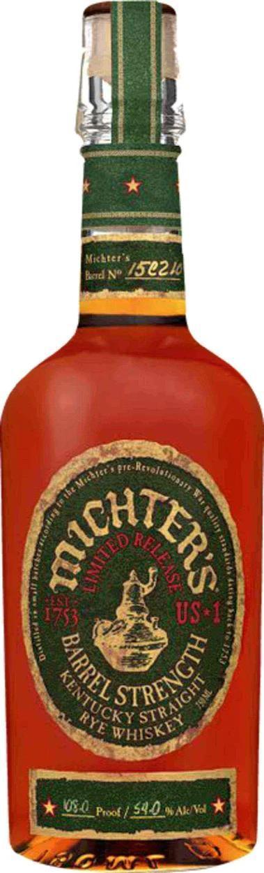 Michter's Rye Barrel Proof Limited Release 111 Proof
