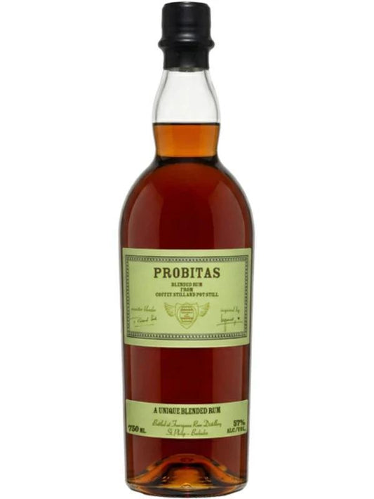 Probitas "Green Label" Coffey And Pot Still Blended Dark Rum (114 Prf) - 750ml