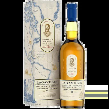 Lagavulin Offerman Edition 11 Year Caribbean Rum Cask Finish Scotch Malt Whisky  - 750ml