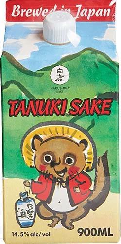 Hakushika Tanuki Sake 900ml carton