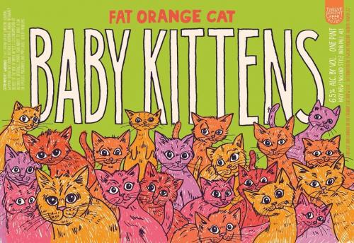 Fat Orange Cat Baby Kittens 4-pack 16oz cans