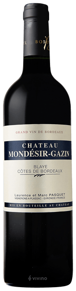 Chateau Mondesir-Gazin Blaye 2019