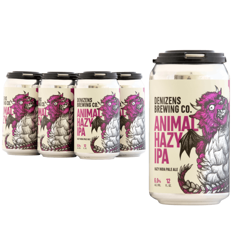 Denizens Brewing Co. Animal Hazy IPA  6-pack cans