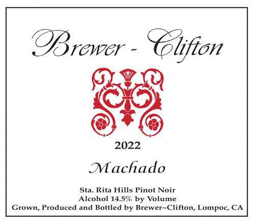 Brewer Clifton Pinot Noir Machado Sta Rita Hills 2022