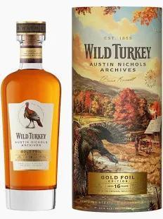 Wild Turkey Austin Nichols Archives  Gold Foil Edition Aged 16 Years 750ml