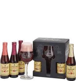 Lindemans 4 bottle gift pack w/glass 8.45oz