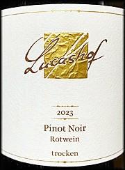 Lucashof Pinot Noir Rotwein Trocken Pfalz 2023