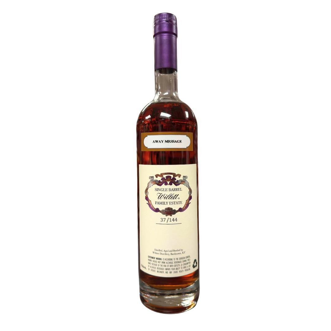 Willett Family Estate Straight Kentucky Bourbon "Away Message" 9yr (134.4 Proof)- 750ml