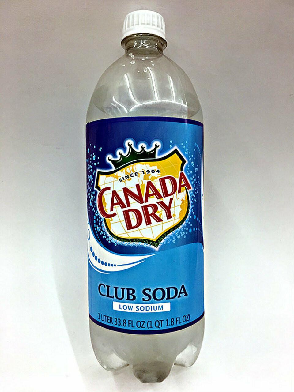 Canada Dry Club Soda - 1.0L