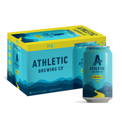 Athletic Brewing Run Wild IPA  6-pack cans