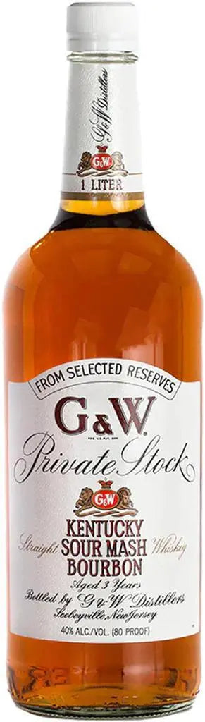 G&W Private Stock Kentucky Sour Mash Bourbon 1L Ace Beverage