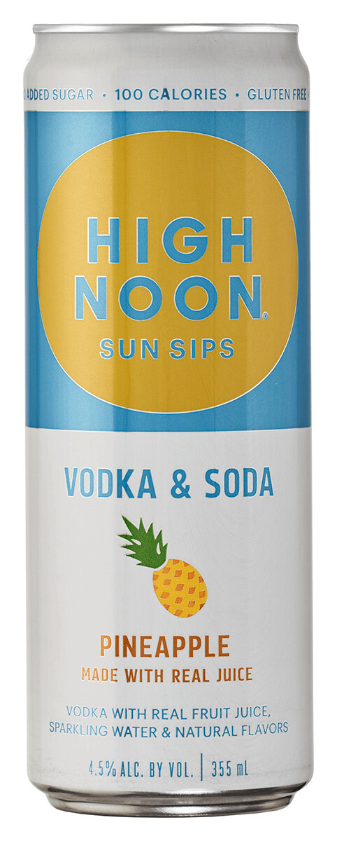 High Noon Pineapple Vodka & Soda 4-pack Cans Ace Beverage