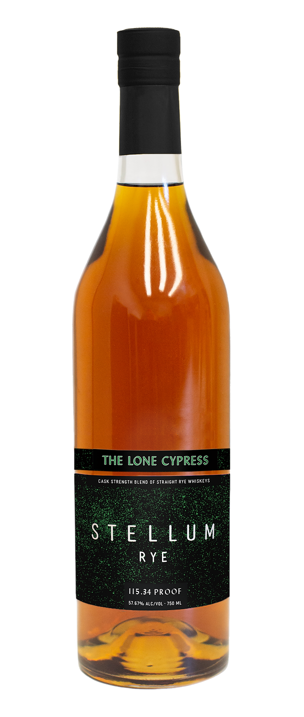 Stellum Cask Strength Rye "The Lone Cypress" (115.34 Proof)- 750ml