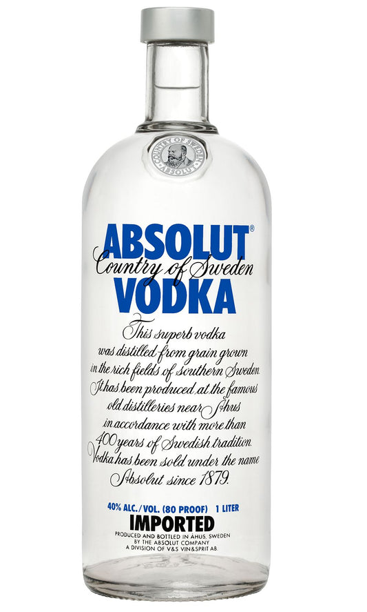 Absolut Vodka- Ltr