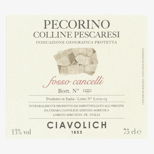 Ciavolich Pecorino Fosso Cancelli Colline Pescaresi 2022