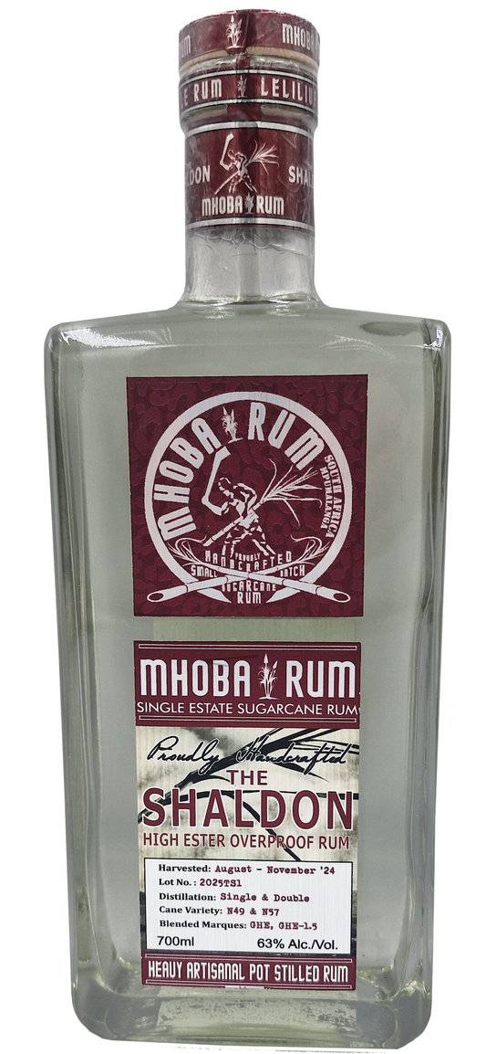 The Shaldon High Ester Overproof MHOBA South Africa Rum (126 Prf) - 700ml