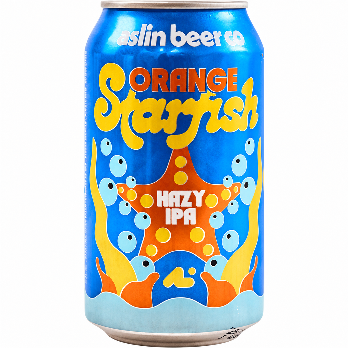 Aslin Beer Orange Starfish Hazy IPA 6-pack cans