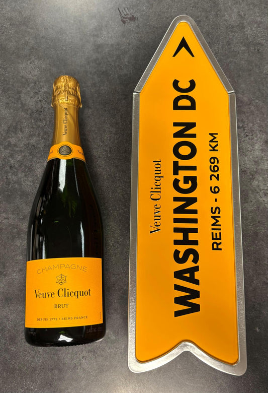 Champagne Veuve Clicquot Yellow Label NV Special Edition Arrow Washington