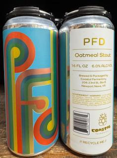 Coastal PFD Oatmeal Stout 16oz 4-pack cans