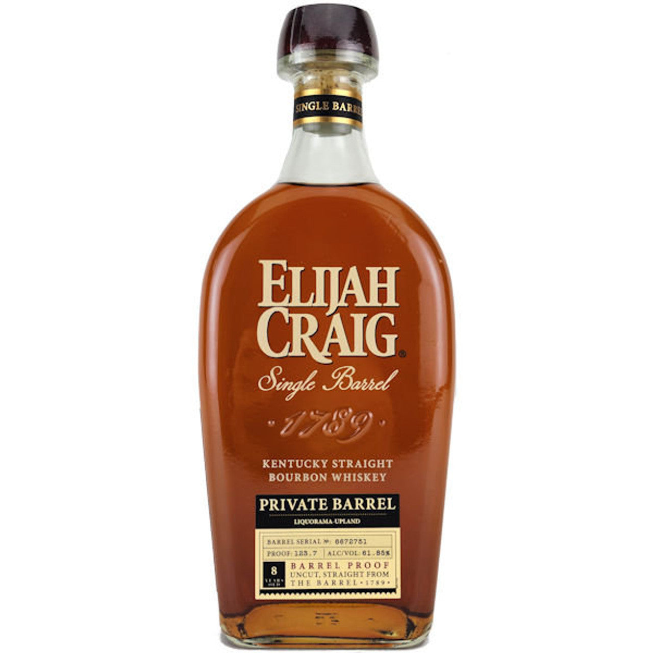 Elijah Craig Private Single Barrel, Barrel Proof Bourbon 750ml