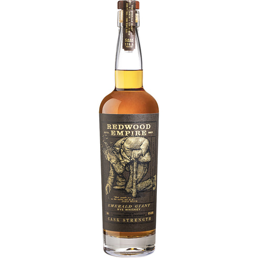 Redwood Empire Emerald Giant Cask Strength Rye Whiskey 116.4 Proof - 750ml