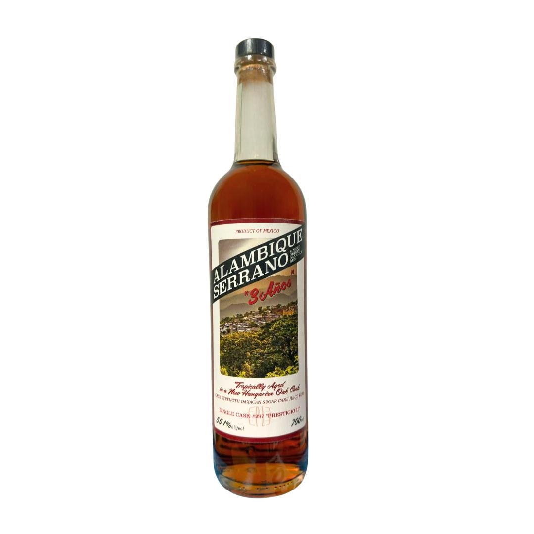 Alambique Serrano "3 Anos" Single Cask #297 "Prestigio" Cask Strength Oaxacan Rum (110.2 Prf) - 700ml