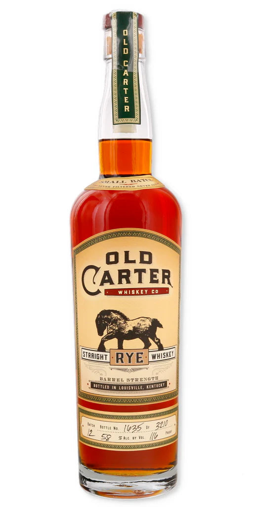 Old Carter Small Batch Rye Batch #12 116 proof