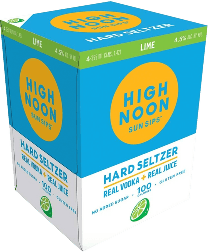 High Noon Lime Vodka & Soda 4-pack