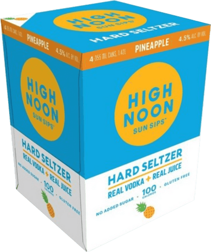 High Noon Pineapple Vodka & Soda 4-pack Cans