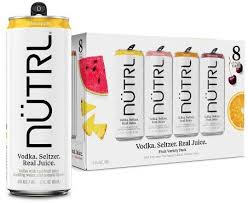 Nutrl Vodka Seltzer Real Juice Variety 8-pack