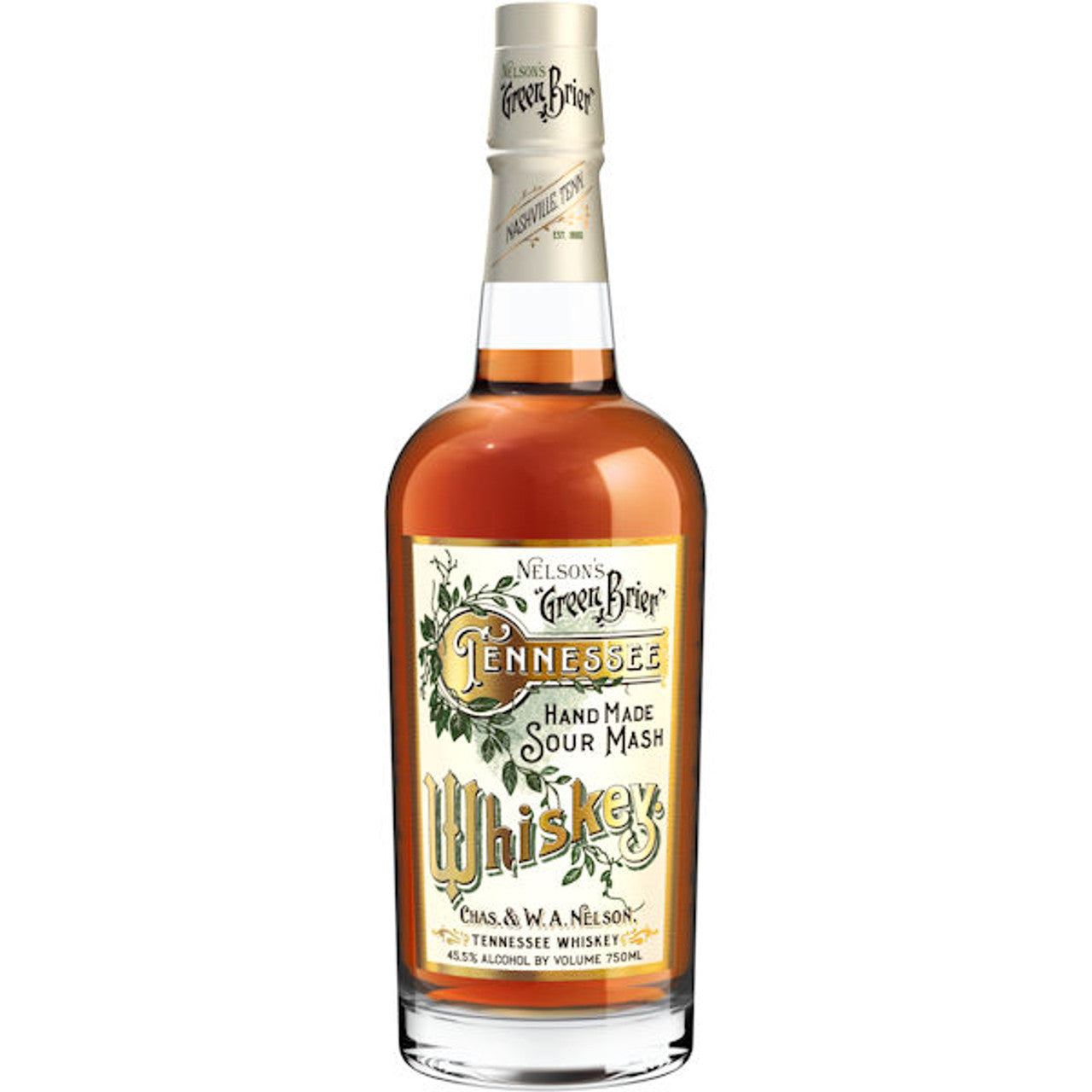 Nelson's Green Brier Sour Mash Whiskey 750ml