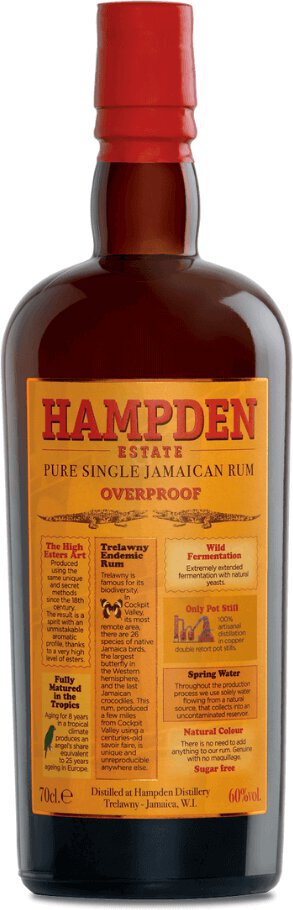 Hampden HLCF Overproof Rum (120 proof)